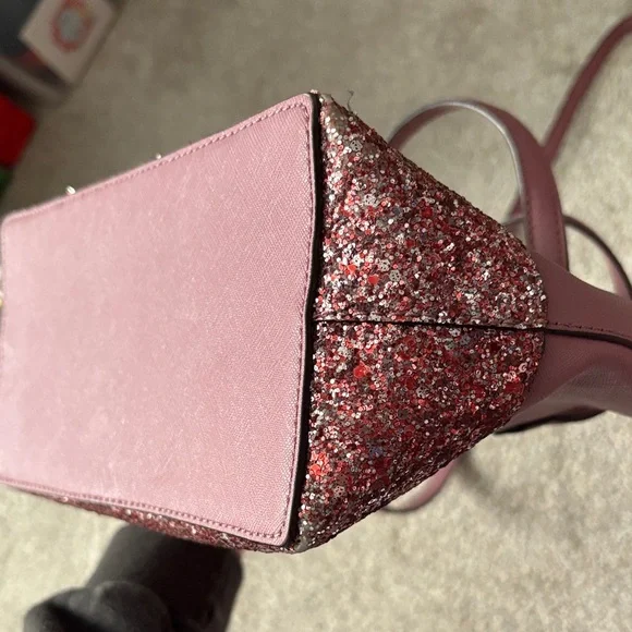 Kate Spade Rose Pink Glitter Crossbody Bag - Picture 7 of 7
